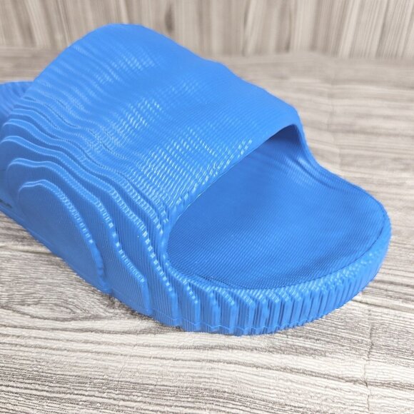 Adidas ADILETTE 22 SLIDES IF3662 Blue Bird/Core Black Sandals - Men\'s Size 9 NEW main image 14